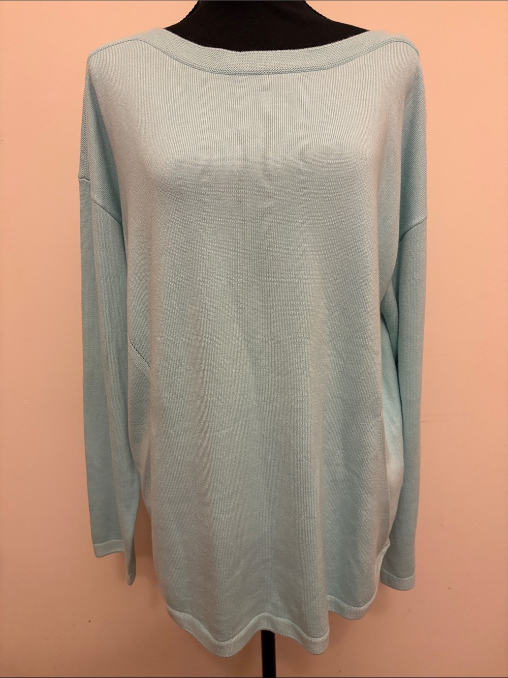 Talbots Seafoam Green Lightweight Sweater Size XL